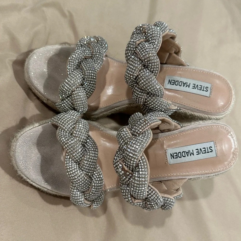 Steve Madden UZO ESPADRILLE WEDGE SANDAL - Picture 1 of 5